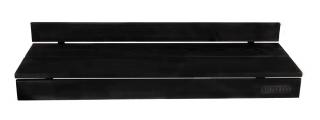 Balkonová polička BalkonBar materiál a barva BalkonBar: černá borovice, typ uchycení:: kulatý tvar 3,5cm x 8cm