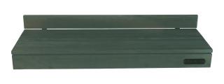 Balkonová polička BalkonBar materiál a barva BalkonBar: šedo - modrá borovice, typ uchycení:: hranol [] 0cm - 16,5cm x 0 - 5,5cm