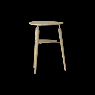 Dřevěný stolek My Spot barva / provedení: světlý dub/ocel