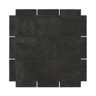 Koberec Basket tmavě šedý Koberec: 3x3 čtverce (180x180cm)