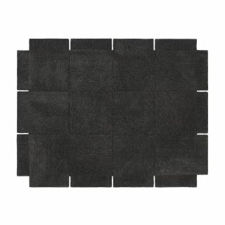 Koberec Basket tmavě šedý Koberec: 3x4 čtverce (185x240cm)
