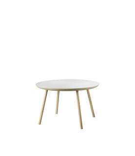 Konferenční stolek Gesja z dubového dřeva Barva dřeva:: bílá, Šířka stolu:: 75cm