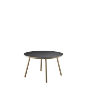 Konferenční stolek Gesja z dubového dřeva Barva dřeva:: černá, Šířka stolu:: 75cm