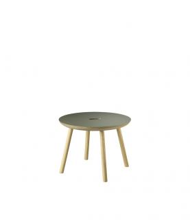 Konferenční stolek Gesja z dubového dřeva Barva dřeva:: zelená, Šířka stolu:: 55cm