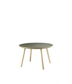 Konferenční stolek Gesja z dubového dřeva Barva dřeva:: zelená, Šířka stolu:: 75cm