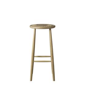 Kulatá barová židle Counter z dubového dřeva Barva dřeva:: světlý dub