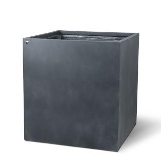 Květináč betonového vzhledu Division Lite Cube Barva:: antracitová, Rozměry:: 60x60x64cm