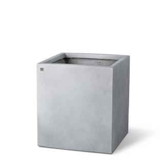Květináč betonového vzhledu Division Lite Cube Barva:: šedá, Rozměry:: 40x40x44cm