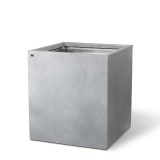 Květináč betonového vzhledu Division Lite Cube Barva:: šedá, Rozměry:: 50x50x54cm