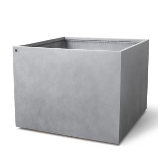 Květináč betonového vzhledu Division Lite CUBE BIG Barva:: šedá, Rozměry:: 80x80x60cm
