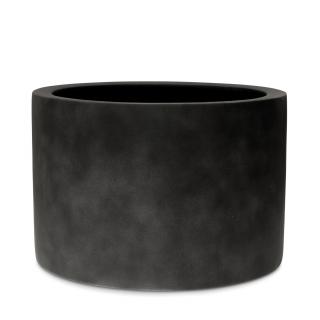 Květináč na podlahu betonového vzhledu Division Lite Cylinder - válec Barva:: černá, Rozměr:: Ø 80cm - výška 60cm