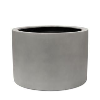 Květináč na podlahu betonového vzhledu Division Lite Cylinder - válec Barva:: šedá, Rozměr:: Ø 80cm - výška 60cm