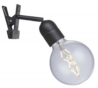 Lampa Elegance Clip-on černá