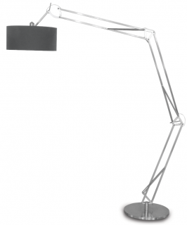 lampa Milano XL, barva kov barva stínidla: linen dark (LD) - 100% len, velikost: XL