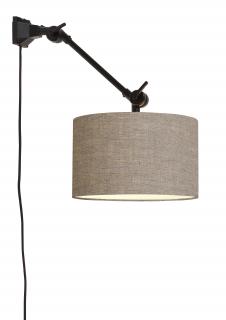 Nástěnná lampa Amsterdam 3220 různé barvy, vel. S barva stínidla: linen dark (LD) - 100% len