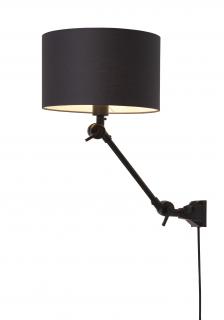Nástěnná lampa Amsterdam 3220 různé barvy, vel. S barva stínidla: urban black (B)