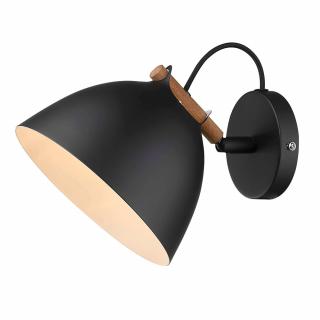 Nástěnná lampa Århus černá/přírodní