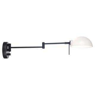 Nástěnná lampa Kjobenhavn s ramenem - černá