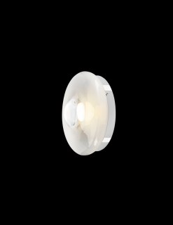 Nástěnná lampa Orbital Barva konstrukce:: stříbrná, Barva skla:: bílá