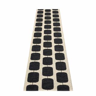 Oboustranný vinylový koberec Pappelina Sten Black velikost: 70x300cm