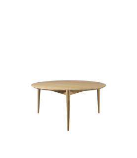 Odkládací stolek Søs z dubového dřeva Barva dřeva:: světlý dub, Šířka stolu:: 85cm