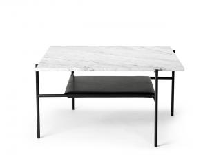 Odkládací stolek Stone z mramorové desky Barva mramoru:: bílá, Rozměry:: 44x80x80cm
