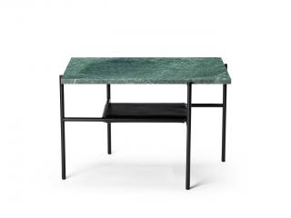 Odkládací stolek Stone z mramorové desky Barva mramoru:: zelená, Rozměry:: 44x65x43cm