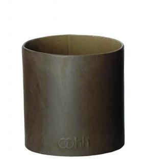 OOhh květináč Cement Cylinder Dark Brown Rozměry: 13 x 13 cm