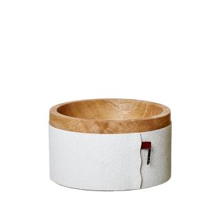 OOhh miska na jídlo Mango Wood White Rozměry: 15 x 8,5 cm