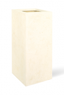 Polystone Style květináč Creme Rozměry: 35 cm šířka x 35 cm hloubka x 70 cm výška