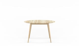 Rozšířitelný jídelní stůl PlayRound z masivu- Ø120cm typ dřeva:: přírodní dub, Varianta:: nerozšířitelný