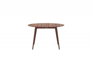 Rozšířitelný jídelní stůl PlayRound z masivu- Ø120cm typ dřeva:: přírodní ořech, Varianta:: rozšířitelný