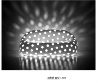 Sofa Airball možnost osvětlení: A4572 - venkovní
