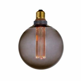 Stmívatelná žárovka Colors Dim LED Globe 12,5 cm kouřová