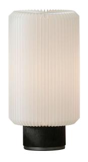 Stolní lampa Cylinder barva dřeva: tmavý dub, velikost: výška 37cm  x průměr 20cm