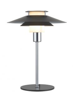 Stolní lampa Rivoli černá, stříbrná Rozměry: Ø  24 cm, výška 30 cm