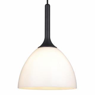 Stropní lampa Bellevue opálová/černá Rozměry: Ø  24 cm, výška 32 cm