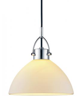 Stropní lampa Denver bílá, chrom Rozměry: Ø  26 cm, výška 27 cm