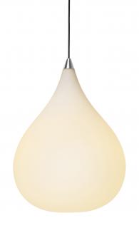 Stropní lampa Drops bílá, stříbrná Rozměry: Ø  38 cm, výška 51 cm