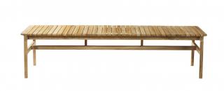 Venkovní lavička z masivního teakového dřeva Sammen M10 pro 3 osoby