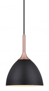 Závěsná lampa Bellevue černá, měď Rozměry: Ø  24 cm, výška 32 cm