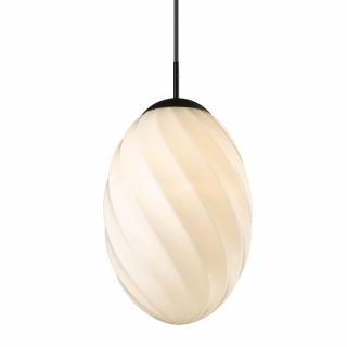 Závěsné svítidlo Twist Egg 25cm - černá