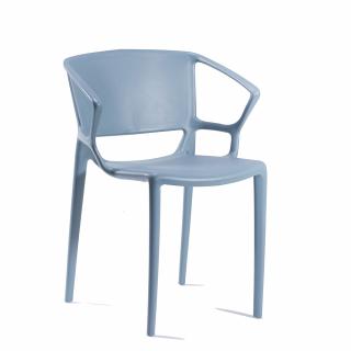 Židle Fiorellina s opěradly - neperforovaná Barva sedáku a opěradla z recyklovaného plastu: Powder blue IS503