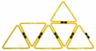 Agility Triangle Ring - nastavitelné proskakovací trojúhelníky, 6ks