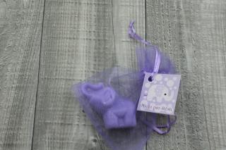 Mini mýdlo slon 3D fialový 30g