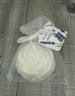 Mýdlo růže-levandule, bílé 90g