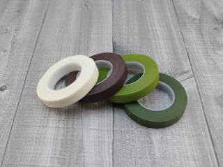 Páska začišťovací krepová   13mm Barva: Zelená tmavá