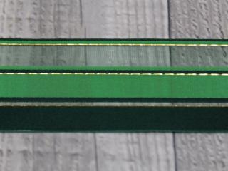 Stuha 40mm kombinovaná Barva: Zelená