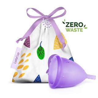 LadyCup menstruační kalíšek Fialový Velikost: S, Obal: Zero waste – bez plastového a papírového obalu