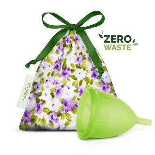 LadyCup menstruační kalíšek Zelený Velikost: L, Obal: Zero waste – bez plastového a papírového obalu